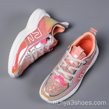 रंगीन चमकदार फैशन बहुमुखी जूते